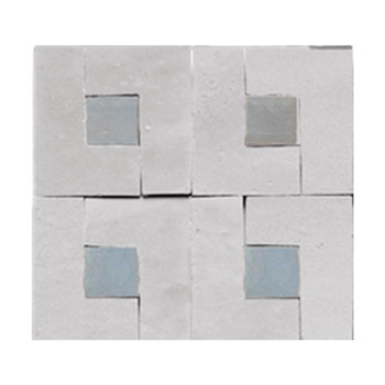 Mosaic House Moroccan tile Midi L LG 1-17 White,   Sky Blue,    solid zellige, mosaic, zellij, field, pattern, glaze, simple, classic 